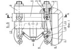 Механизм запирания полуформ литьевой машины, например термопластавтомата