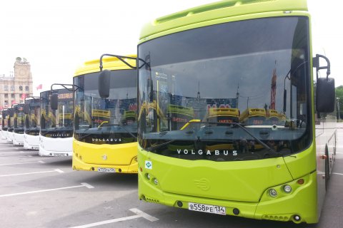 На маршруты Волгоградской области вышли 72 новых газомоторных автобуса "VOLGABUS"