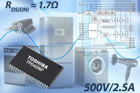 Интеллектуальный силовой модуль от Toshiba Electronics для бесколлекторных электродвигателей постоянного тока