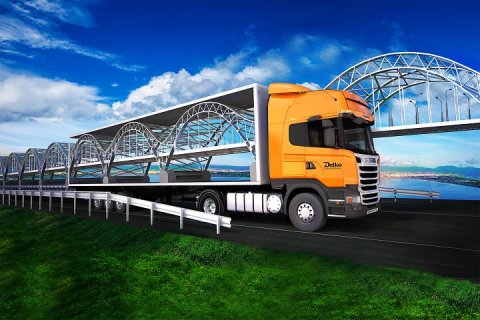 Больше 10 000 тонн металлоконструкций перевезла компания Delko для строительства Крымского моста