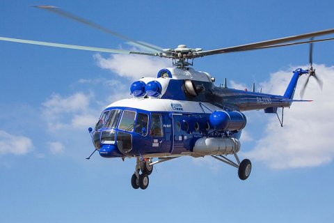 Холдинг «Вертолеты России» поставил два вертолета Ми-8АМТ для авиапредприятия «Газпром авиа»
