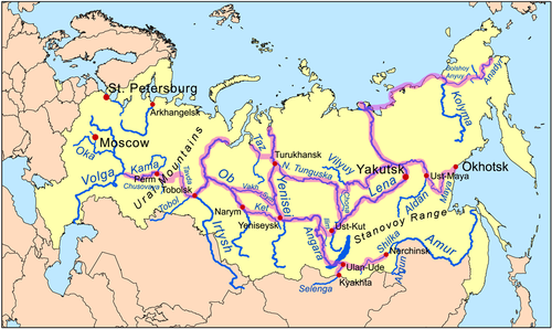 Карта водных путей