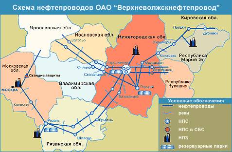 Транснефть карта нефтепроводов