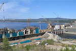 Возведение Богучанской ГЭС идет полным ходом