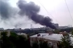 Крупный пожар на западе Москвы
