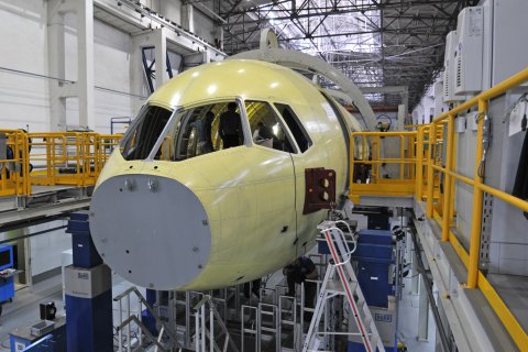 На Иркутском авиационном заводе полностью собран фюзеляж первого самолета МС-21.