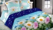Комплект постельного белья Поплин 3D "Лунный вечер" коллекция "Жасмин" 1.5 сп