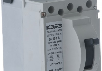 ВА57-31 Блочные автоматические выключатели на токи от 16А до 100А