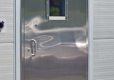 Противопожарная однопольная дверь с остеклением <25% ДПМ-01/60К-О
