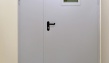 Противопожарная двупольная дверь с остеклением <25% ДПМ-02/30К-О