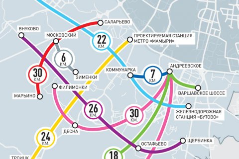 9 трамвайных линий будет построено в Новой Москве