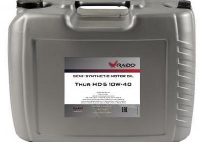 RAIDO Thur HD5 10W-40 / ACEA: A3/B4-12, E7-12 API: CI-4/SL - Универсальное высок...