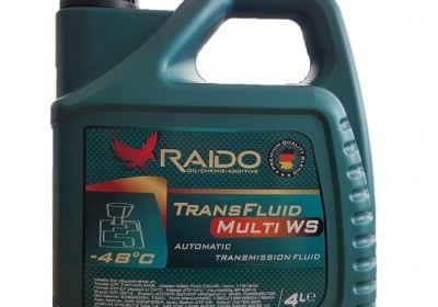 RAIDO Trans Fluid Multi WS
ATF Multivehicle WS - Синтетическая жидкость для авт...