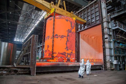 В ПАО "Энергомашспецсталь" изготовлен очередной слиток- гигант весом 415 тонн.