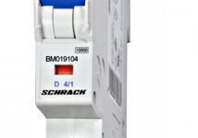 Автоматический выключатель, хар-ка "D", 1 пол, 4А, 10кА BM019104 Schrack Techni...