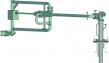 Консоль налива ЖД Поворотный кронштейн стояка СВН-100Г с ж.д. наконечником