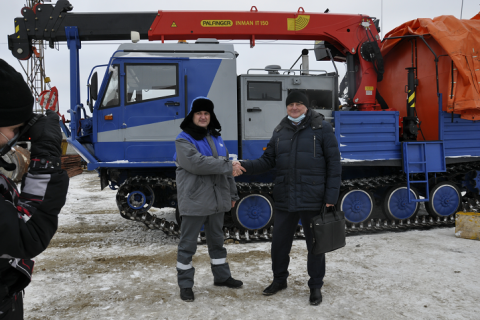 Гусеничный вездеход ТМ-140П Курганмашзавода проходит испытания на объектах Газпрома