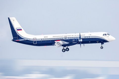 19 января состоялся очередной полет регионального турбовинтового пассажирского самолета Ил-114-300