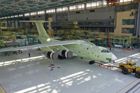 В Ульяновске передали на испытания первый транспортный Ил-76МД-90А, собранный на поточной линии