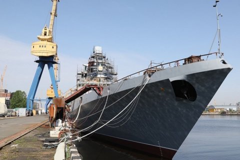 Северная верфь готовит фрегат «Адмирал Головко» к швартовным испытаниям