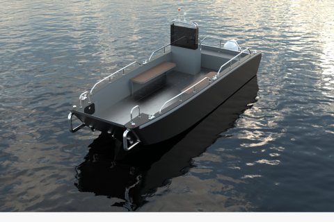 КМЗ разработал новый проект катера с аппарелью