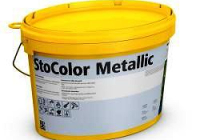 Краска с металлическим эффектом StoColor Metallic (серебристая)