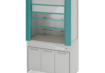 Металлический вытяжной шкаф без сантехники ШВМ НВК 1200 МОН (1260×750×2250)
