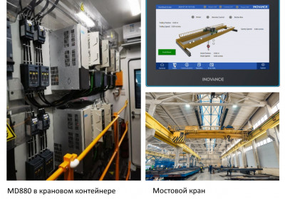 Опыт АйДи-Электро в реализации функции анти-раскачки для кранов на оборудовании Inovance