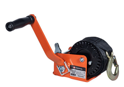 Лебедка ручная барабанная СибТаль, модель LRB, 450 кг, лента 10 м