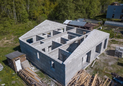 Домокомплект из полистиролбетона панели крупноформатные паз-гребень.