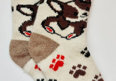 Вязаные носки детские