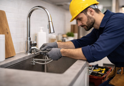 Установка смесителя