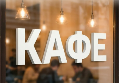 Буквы декоративные из пластика 20 см